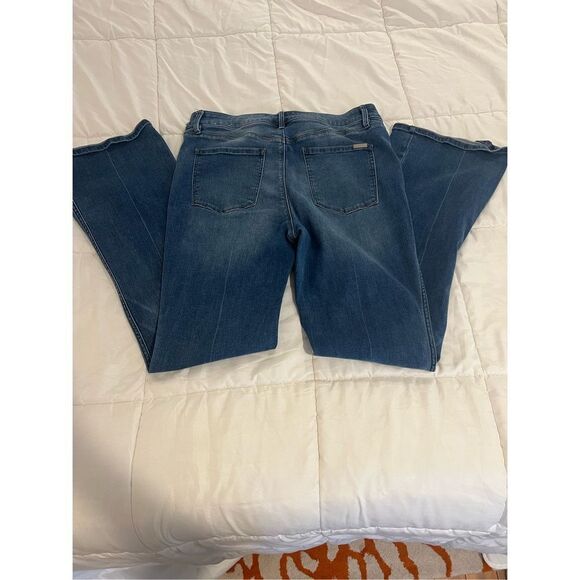 WHBM the Skinny Flare denim jeans size 14 tall long - Picture 4 of 7